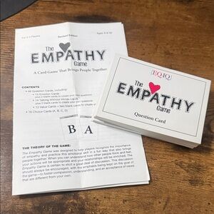 The Empathy Game Card Deck - White with Pink Accent